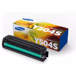 Toner Original Samsung CLT-Y504S - Couleur Yellow - Jusqu'à 1800 pages - Compatible avec Imprimante Samsung CLP-415N, CLP-415 ...