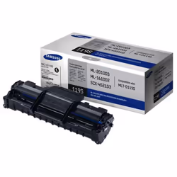 Toner Original Samsung MLT-D119S - Couleur Noir - Jusqu'à 3000 pages - Compatible avec Imprimante Samsung ML-1610, ML-1610L, ...