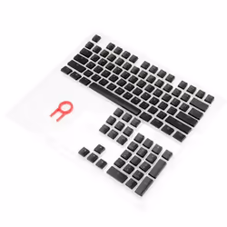 Touches REDRAGON A130 En Cristal - Pour claviers mécaniques à 104 touches - Double injection en PBT - Couche translucide blan ...