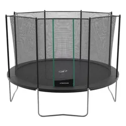 Trampoline 360 DOMYOS avec filet de protection - Noir