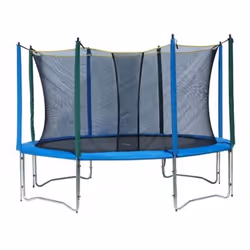 Trampoline GARLANDO M - 115 x 28 x 12 cm (TRO-11) - Mesure : M - Trampoline d'extérieur 244 cm - Hauteur 220 cm - Poids brut  ...