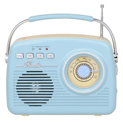 Transistor haut-parleur et Radio FM AKAI ER68B BLUETOOTH- Bleu