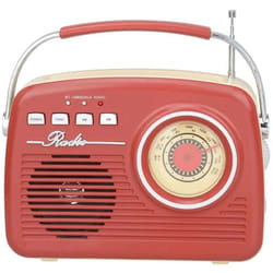 Transistor haut-parleur et Radio FM AKAI ER68R BLUETOOTH- Rouge