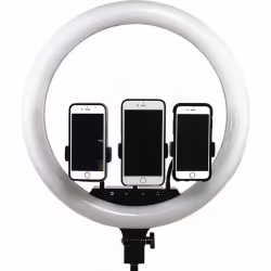 Trépied Avec Anneau Lumineux Selfie Avec Déclencheur Bluetooth - diamètre: 26cm - Éclairage: 126 Led - Trèpied de grande tail ...
