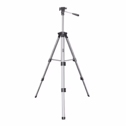 Trépied aluminium type photo  - Hauteur: 120 Cm - Trépied à colonne pour mesures et niveaux laser - Compact et stable - Filet ...