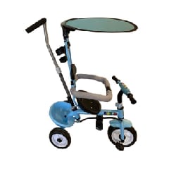 Tricycle RODEO K007 Avec Canne Directionnel Et Pare-soleil - Bleu