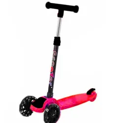Trottinette 3 Roues Noir & Rouge