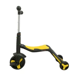 Trottinette RODEO 3en1 Musical Avec 3 Roues - Jaune