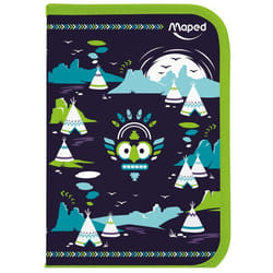 Trousse Scolaire MAPED garnie 1etage totem - Bleu