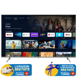 TV 50” G3EN TELEFUNKEN 4K GOOGLE TV AVEC RECEPTEUR INTEGRE