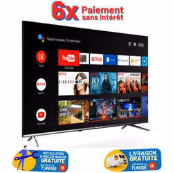 Tv Led Westpoint 43" Full HD Smart Android Avec Récepteur Intégré Noir
