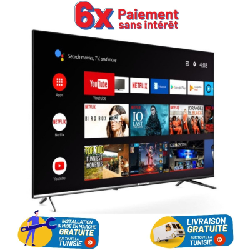 Tv Led Westpoint 43" Full HD Smart Android Avec Récepteur Intégré Noir