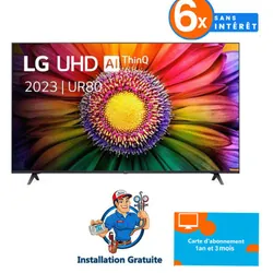 Tv LG 43" Ultra HD 4K Smart TV 2023 Noir
