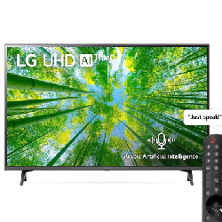 Tv LG 55" UHD 4K Smart Récepteur intégré Noir (55UQ80006LD)