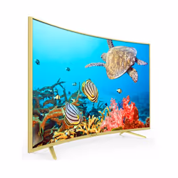Téléviseur LED 55" Curved - Smart TV avec CPU Dual Core A53 - Wifi - Android 4.4 - Résolution 4K: 3840 x 2160 pixels - Courbu ...