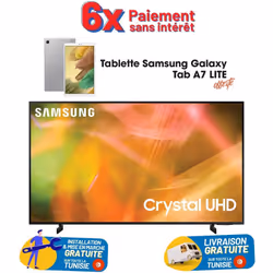 TV Samsung 85" UHD 4k Série 8 AU8000 2021 - Wifi - Résolution 3840 x 2160p - Écran Crystal - 2x USB - 3x HDMI - 1x RJ45 - Blu ...