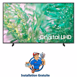 TV Samsung DU8000 - Taille de l'écran : 65 pouces - Résolution : 3840 x 2160 - Système d'exploitation: Tizen OS - Fréquence d ...