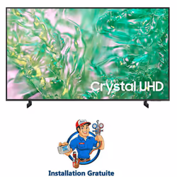 TV Samsung DU8000 - Taille de l'écran : 75 pouces - Résolution : 3840 x 2160 - Système d'exploitation: Tizen OS - Fréquence d ...