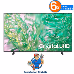 TV Samsung DU8000 - Taille de l'écran : 85 pouces - Résolution : 3840 x 2160 - Système d'exploitation: Tizen OS - Fréquence d ...