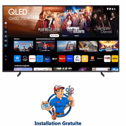 TV Samsung Q60DAU - Taille de l'écran : 55 pouces - Résolution : 3840 x 2160 - Système d'exploitation: Tizen OS - Fréquence d ...