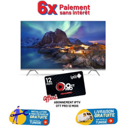TV Schneider 55" Smart DLED Avec Récepteur Intégré (SC-55USTV)