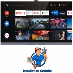 TV TCL C825 Mini Led UHD 4K - Taille de l'écran : 65" - Résolution : 3840 X 2160 pixels - Luminosité : 500 cd m² - Ports : Wi ...