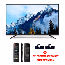 Téléviseur LED 55" 4K - Résolution: 3840 x 2160 pixels- Smart - Wifi - Brillance: 280±10% - Contraste: 5000:1 - Angle de vue: ...