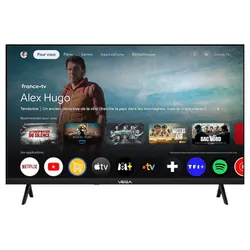 Tv VEGA 75" Smart Qled UHD 4K Avec Récepteur Intégré - Noir