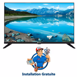 Smart Tv Vega L40F1HBS - Taille de l'écran : 40 pouces - Résolution : 1366 x 768 - Système d'exploitation : Android 7 - Aspec ...