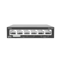 Uniview NSW2020-6T-POE-IN commutateur réseau Non-géré Fast Ethernet (10/100) Connexion Ethernet, supportant l'alimentation via ce port (PoE) Gris
