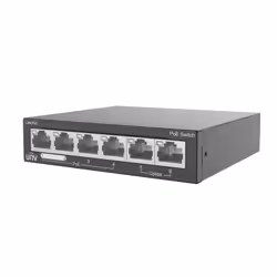 Uniview NSW2020-6T-POE-IN commutateur réseau Non-géré Fast Ethernet (10/100) Connexion Ethernet, supportant l'alimentation via ce port (PoE) Gris - Vue supplémentaire 2