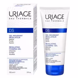 Uriage DS Gel Nettoyant Moussant Régulateur 150ml - Onctueux et ultra-doux, le gel moussant laisse la peau douce, purifiée et ...