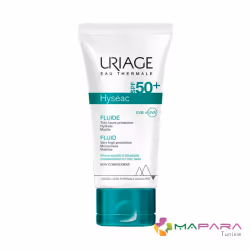 Le Fluide HYSÉAC SPF50+ associe une protection solaire efficace aux propriétés adaptées aux peaux mixtes à grasses - Il dispo ...