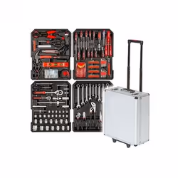 Réf : V-TOOLBOX Valise à Outils TOOL BOX 187 Pièces, indispensable du bricolage, idéale pour tous vos travaux interieurs et e ...