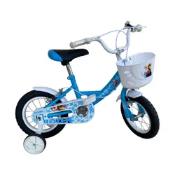 Vélo Enfant Frozen Pour Fille 12" - Blanc&Bleu