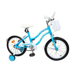Vélo Enfant Frozen Pour Fille 16'' Avec 2 TUBE - Blanc&Bleu