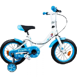 Vélo Enfant Frozen Pour Fille 16" - Blanc&Bleu