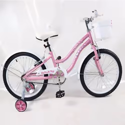 Vélo Tube Hello Kitty 20’’2 - Taille de roue : 20" - Nombre de vitesse : Monovitesse - Cadre En acier - Freinage: avant / arr ...