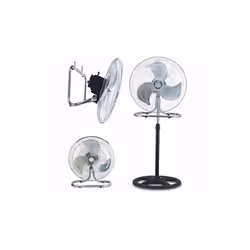 Ventilateur de refroidissement à air FS-4521 3 en 1 - Support Pied, Sans pied et fixation au mûr - 3 lames en Plastique - Hau ...