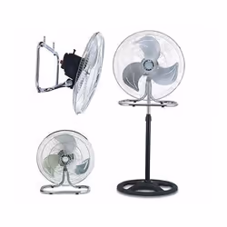 Ventilateur 3EN1 STARONE - Type de pose: Mural, Sur Bureau, sur pied - Puissance: 70 Watts - Nombre de vitesses: 3 vitesses - ...