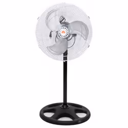 Ventilateur avec support pied 18" FS-45360 - Taille 18" - Rotation 360° - Support Pied - 3x Lames en Métal - Hauteur réglable ...