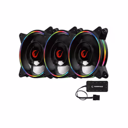 Kit de Ventilateur Rampage RB-K12 - Dimensions: 120 x 120 x 25 mm - LED ARGB - Propriété: 1200 tr / min