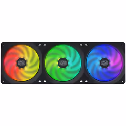 3 ventilateurs de 120 mm combinés en un seul produit: MasterFan SF360R ARGB - Eclairage à LED ARGB (adressable) - Vitesse des ...