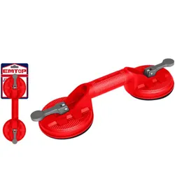Ventouse Double Têtes Emtop EMKR1G50 50kg Rouge