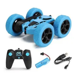 Voiture RC Toys Double Sides 360 degré - Bleu