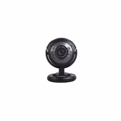 Webcam USB avec Microphone intégré Everest SC-824 - Capteur optique CMOS 300K pixels - Microphone intégré - Avec Lumière 6x M ...