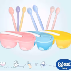 Bol et cuillère avec 2 réservoirs - Wee Baby - couleur Rose
Grâce à sa conception à deux yeux, les repas des bébés ne se mél ...