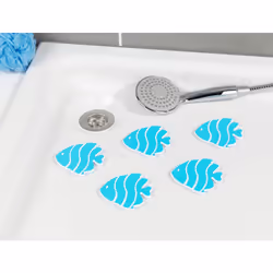 WENKO Autocollants antiglisse poissons set de 5 bleu clair - Vue supplémentaire 2
