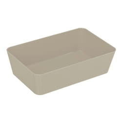 WENKO Bac de rangement large Candy Taupe 22 x 14 x 6 cm