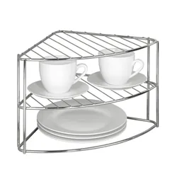 WENKO Étagère de vaisselle d'angle 2 tablettes